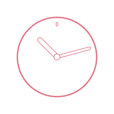 Objects Wall Clocks Hemisphere Wall Clock Digital Sketch Svg Design, Free Vectors File